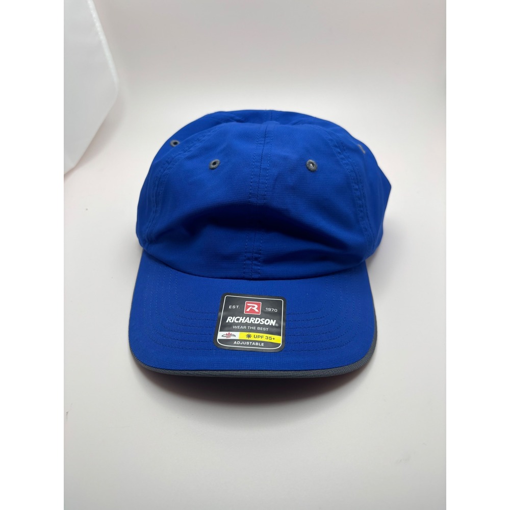 Richardson 155 Performance Hat Royal Blue UPF 35 Adjustable Running Golf Cap
